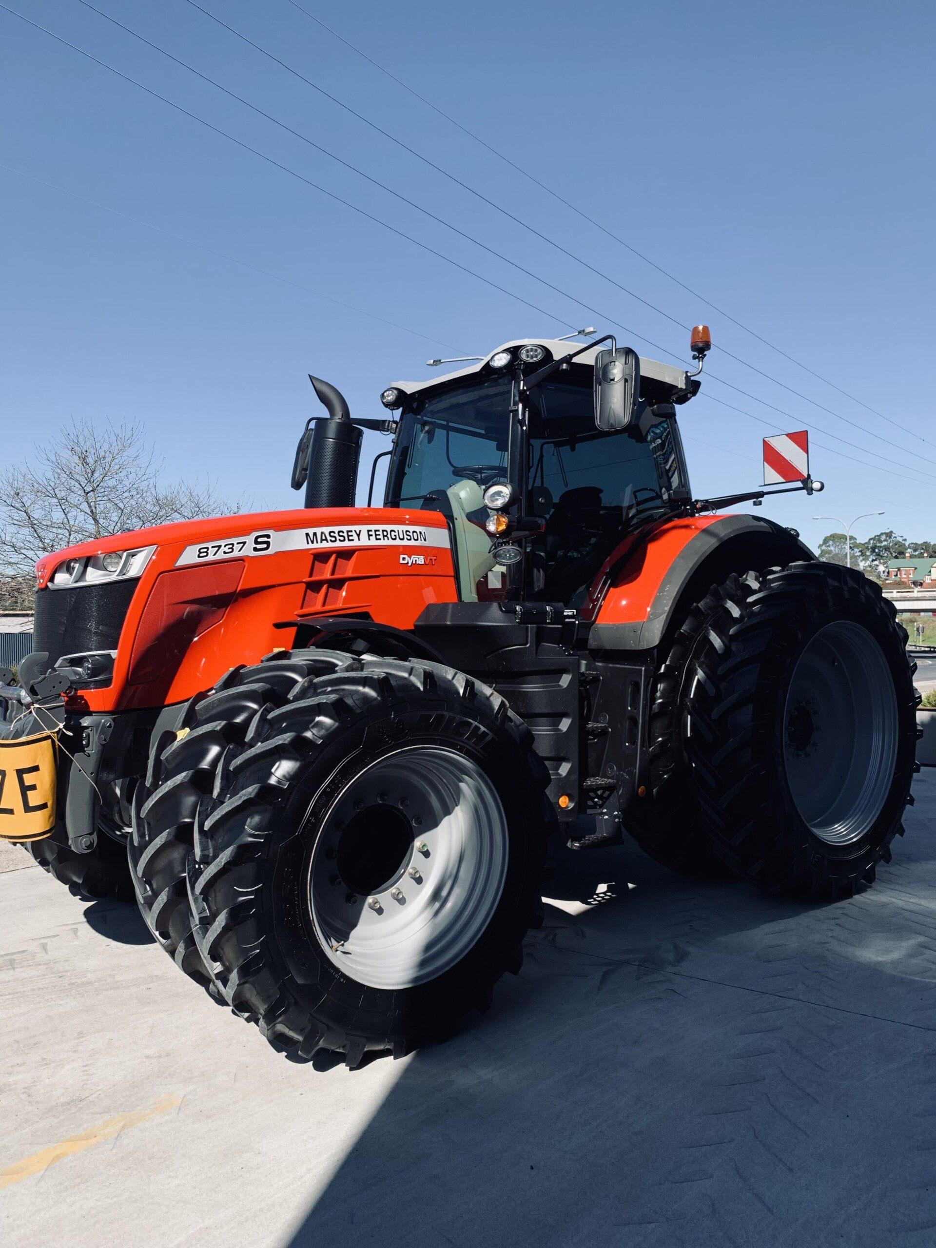 Oversize Massey Ferguson Tractor — Window Tinting