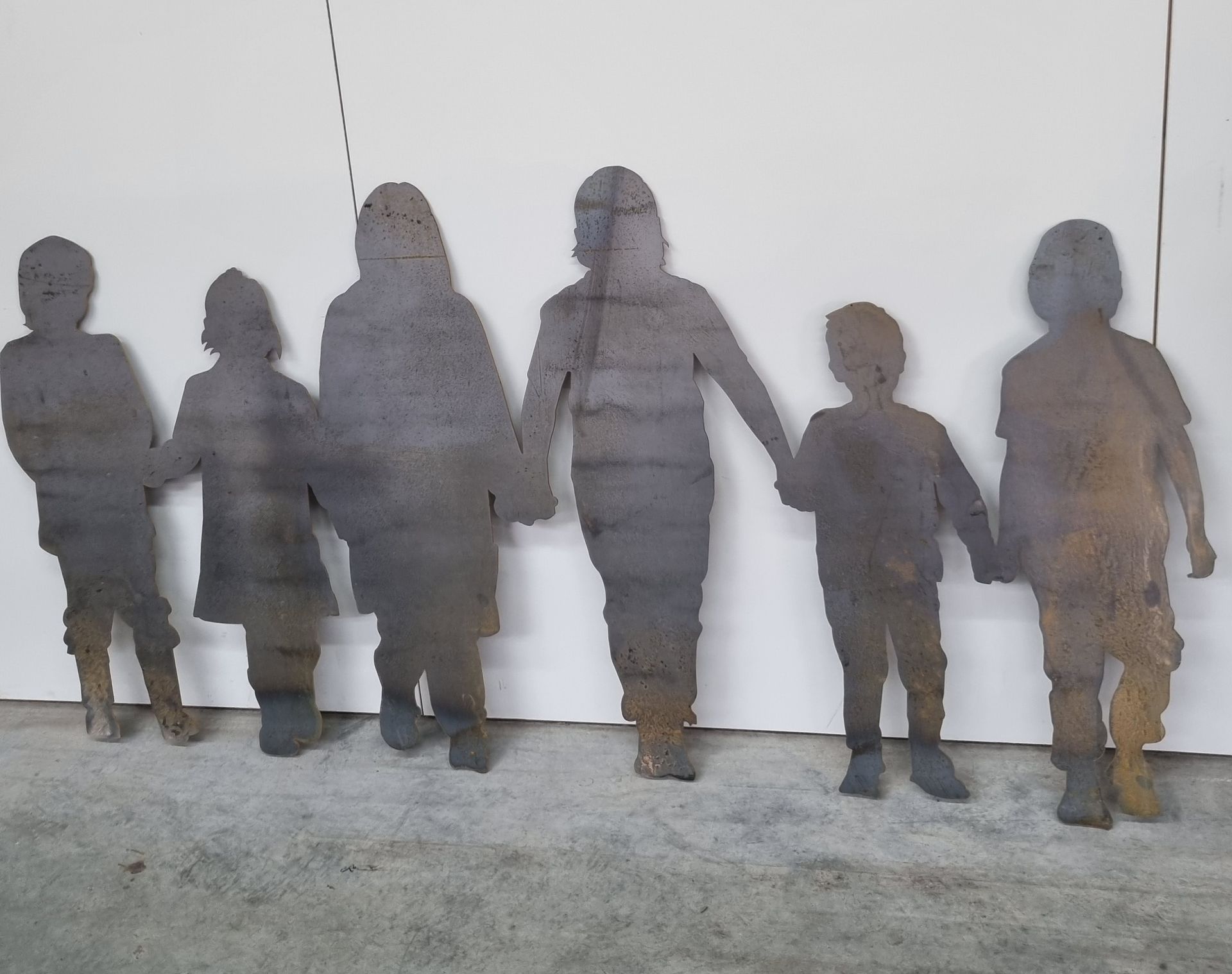 Children Silhouette — Waterjet Cut Garden Ornament