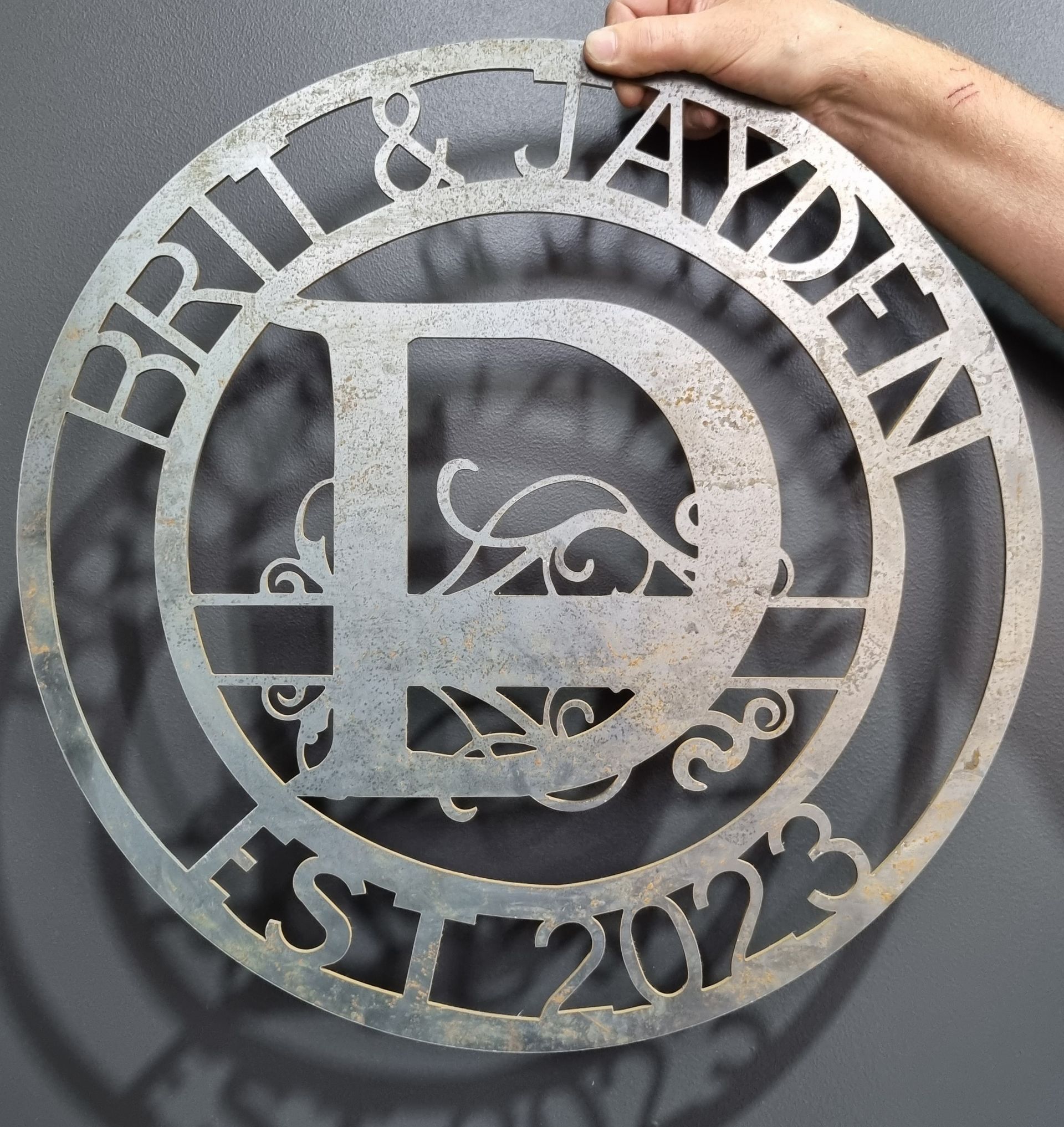 Personalised Name Sign — Waterjet Cut