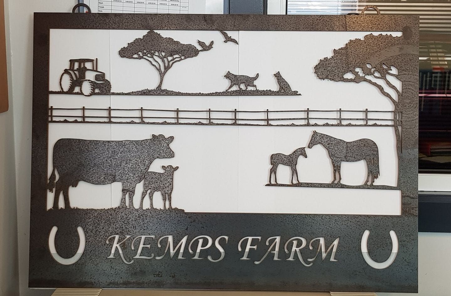 Kemps Farm — Personalised Waterjet Cut Property Sign